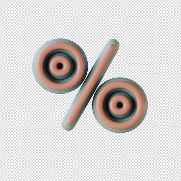 Ilustración 3d de caracteres alfabéticos en estilo disco