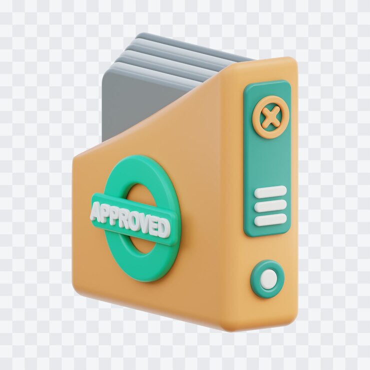 PSD ilustración 3d de la carpeta