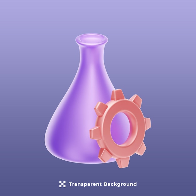 PSD ilustración 3d de ciencia de datos