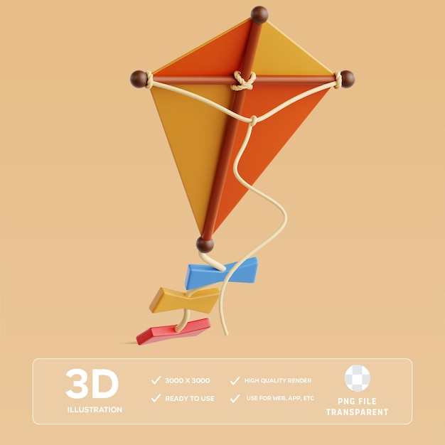 Ilustración 3D de la cometa PSD