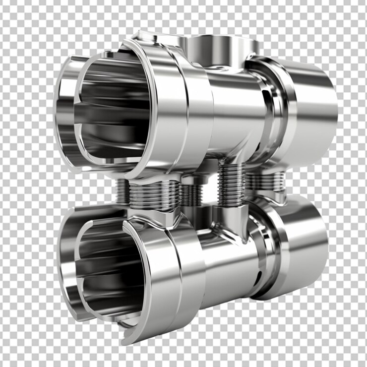 PSD ilustración en 3d de los componentes del motor del automóvil