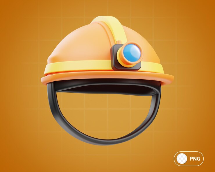 PSD ilustración 3d de la construcción del casco