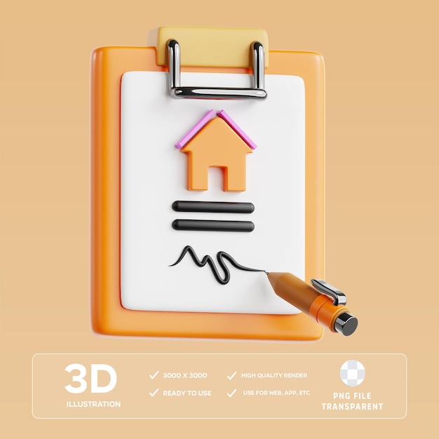 Ilustración 3D del contrato PSD