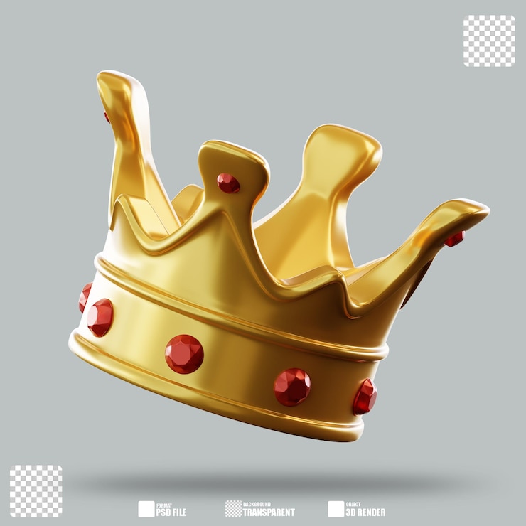 PSD ilustración 3d corona 2