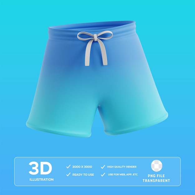 Ilustración 3D corta de PSD