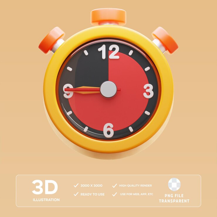 Ilustración 3D del cronómetro PSD
