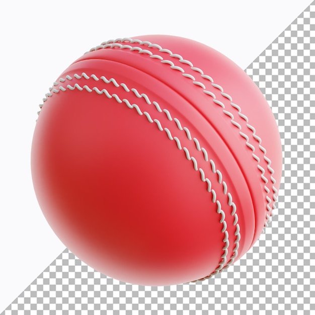 Ilustración en 3D de los deportes de balón de cricket