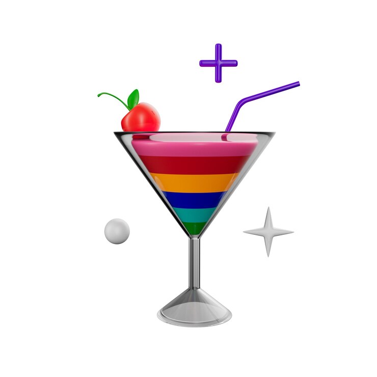 PSD ilustración en 3d del día de la lgbt