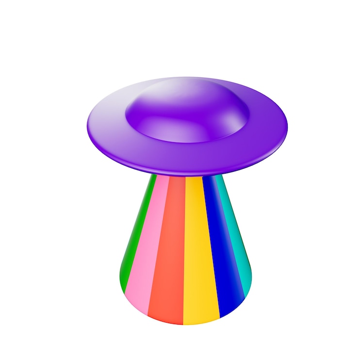 PSD ilustración en 3d del día lgbt
