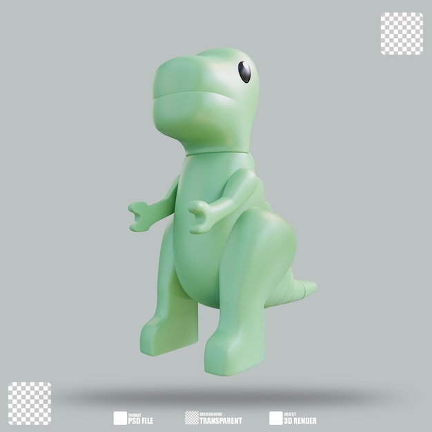 Ilustración 3d dinosaurio 2