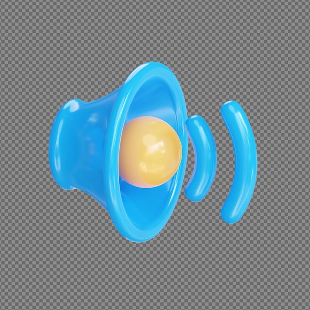 Ilustración 3d de diseño abstracto con fondo transparente