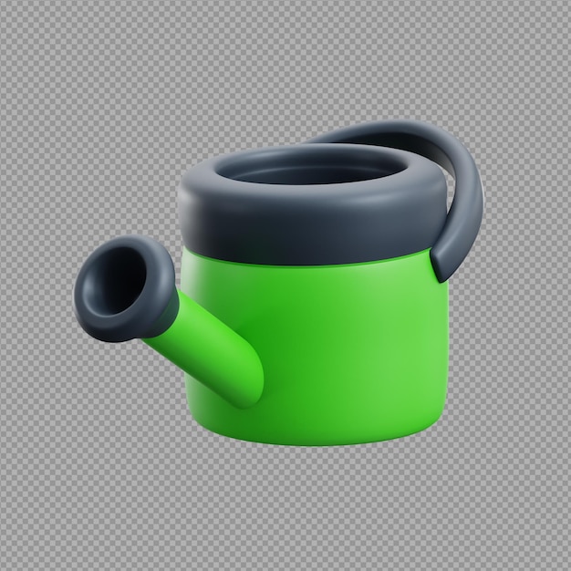 Ilustración 3D de un diseño abstracto con fondo transparente