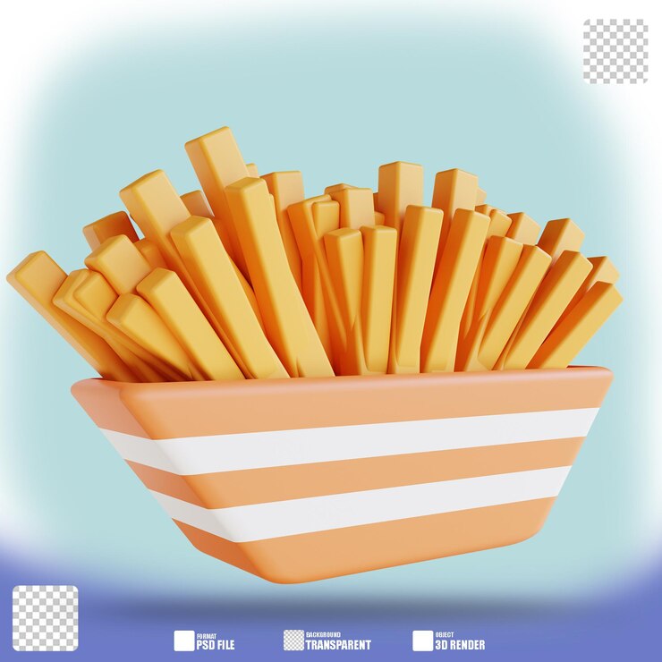 PSD ilustración 3d dulce francés