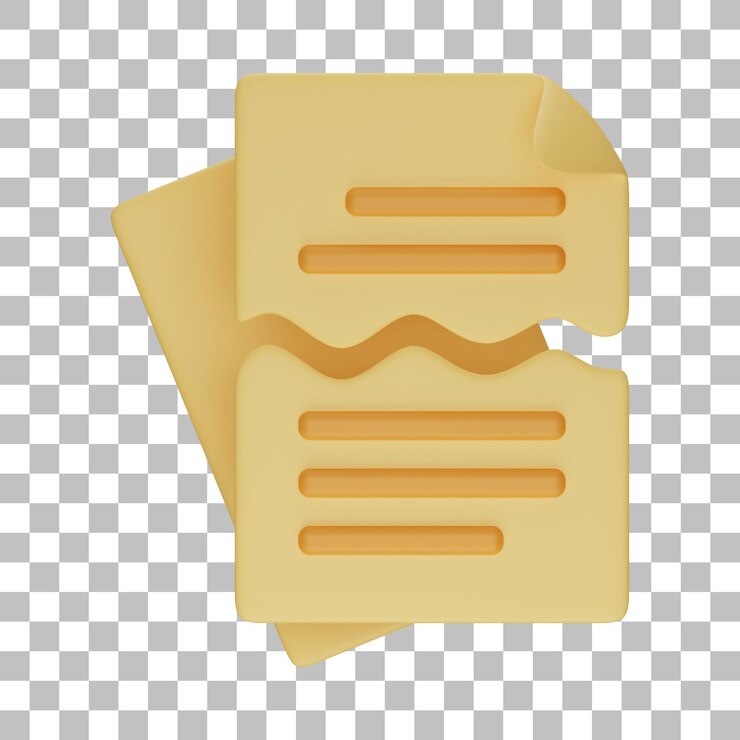 PSD ilustración 3d de error de documento