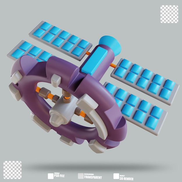 Ilustración 3D Estación espacial 2