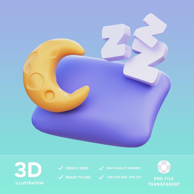 Ilustración 3D en estado de reposo de PSD