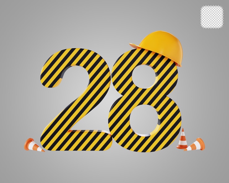 PSD ilustración 3d del estilo de construcción número 28
