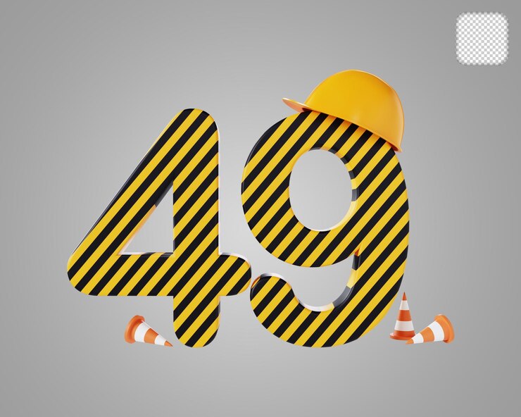 PSD ilustración 3d del estilo de construcción número 49