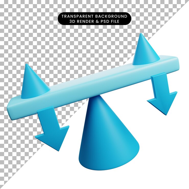 PSD ilustración 3d de física de icono simple