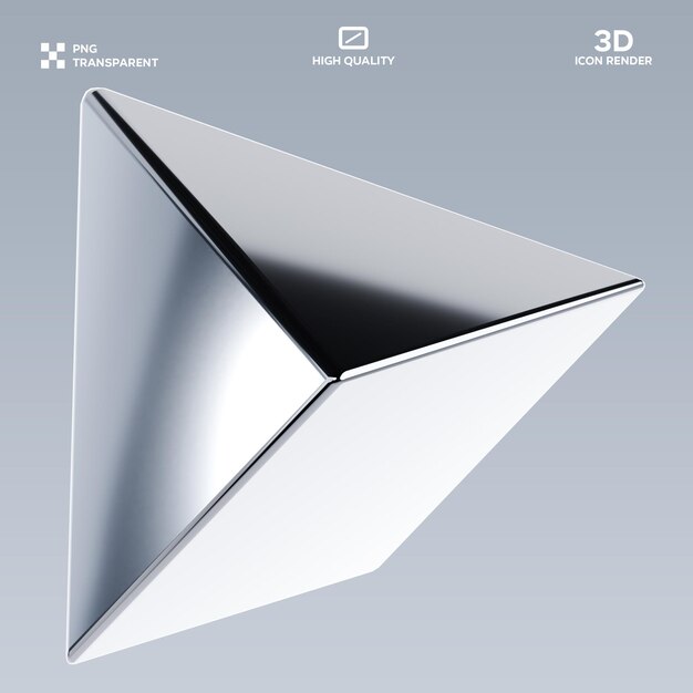 Ilustración en 3D de la forma abstracta de PSD