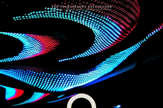 Ilustración 3D de un gradiente abstracto de colores clásico en un fondo transparente