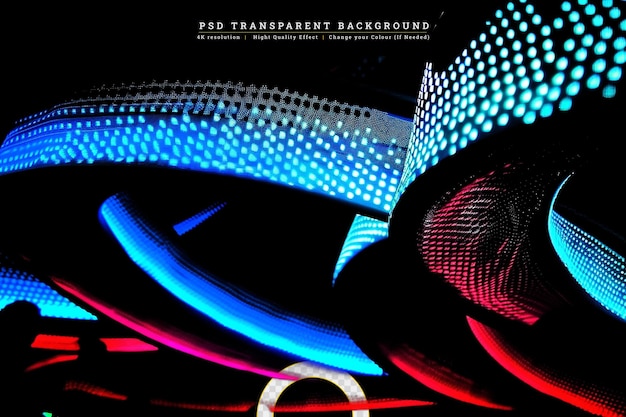 PSD ilustración 3d de un gradiente abstracto de colores clásico en un fondo transparente