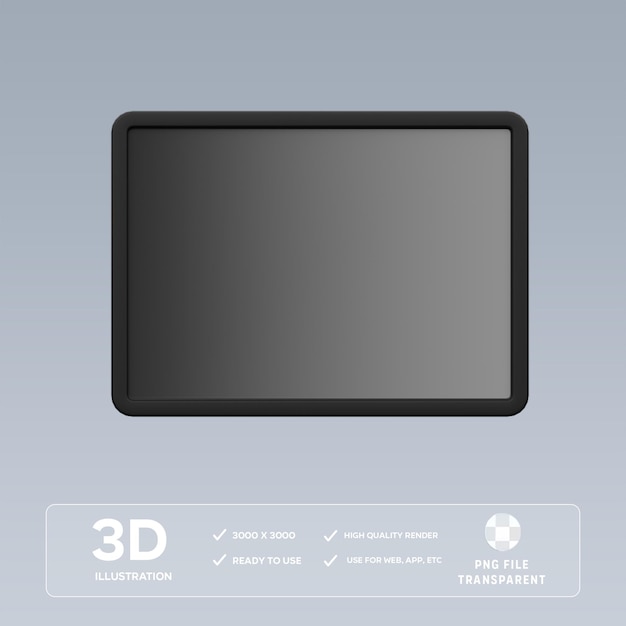 Ilustración 3D de la herramienta de gradiente de PSD