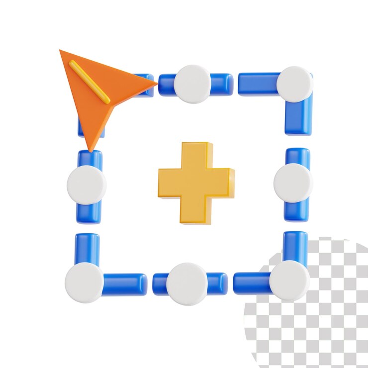 PSD ilustración 3d de la herramienta de transformación gratuita