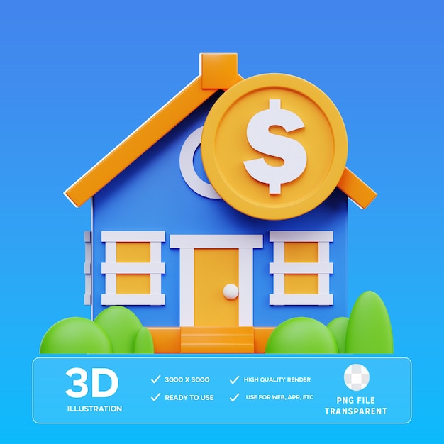 Ilustración 3D de la hipoteca PSD