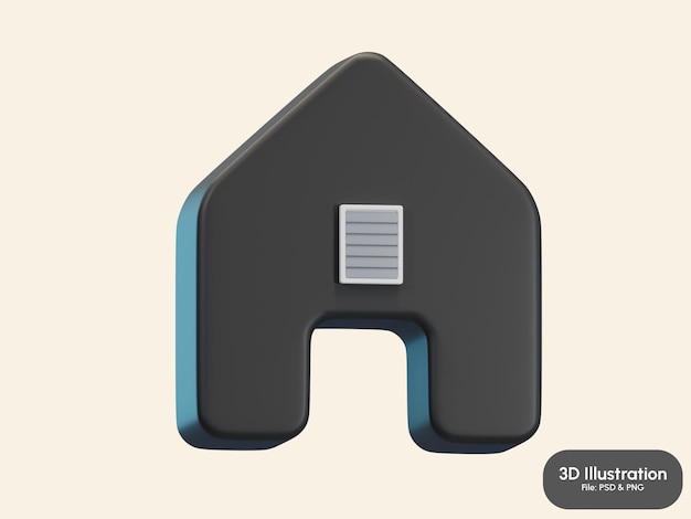 Ilustración en 3D para el hogar