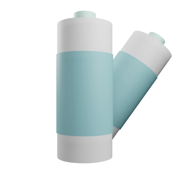 Ilustración en 3D del icono de la batería
