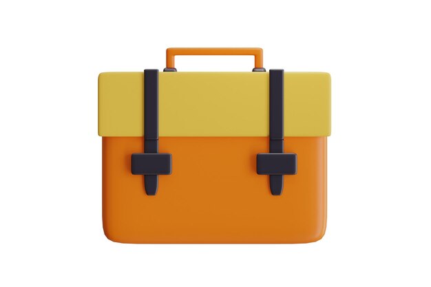 Ilustración 3D del icono de la caja de herramientas de colores