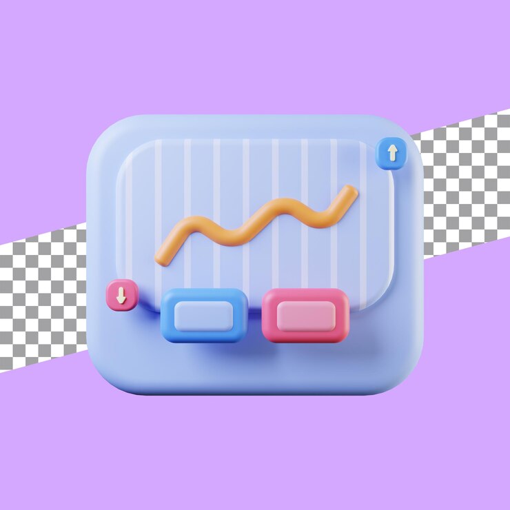 PSD ilustración 3d del icono de comercio