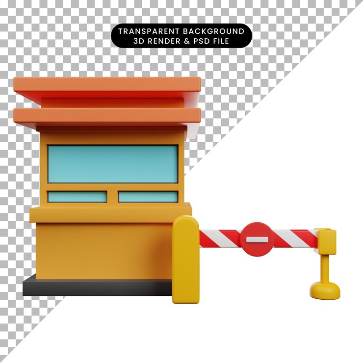 PSD ilustración 3d del icono del envío en la caja de estilo de renderizado 3d con icono de vidrio