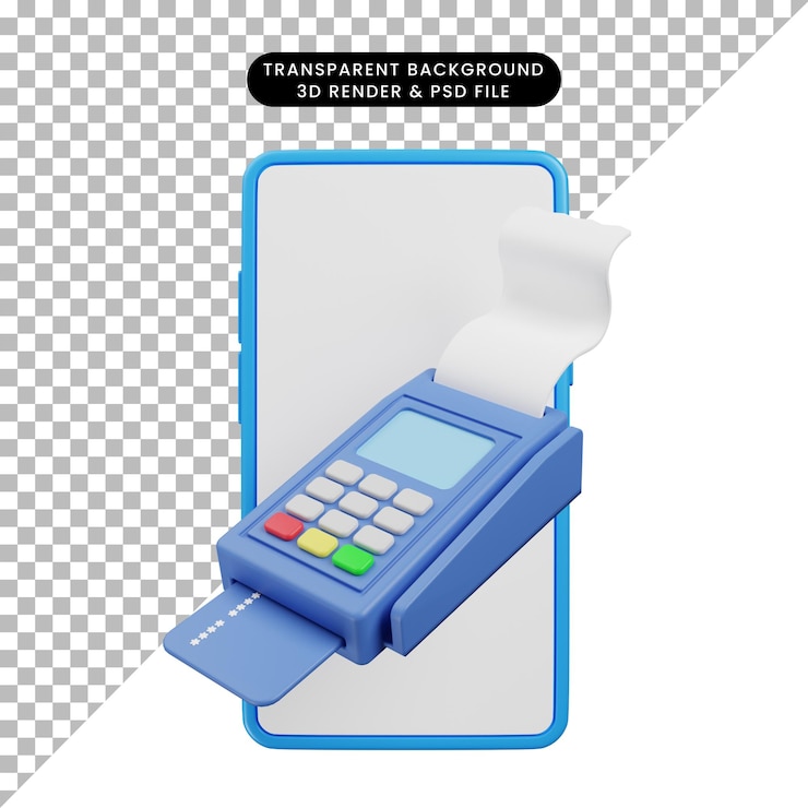 PSD ilustración 3d del icono de finanzas en el renderizado 3d