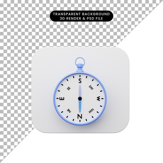 Ilustración 3d del icono simple de interfaz de usuario de elemento de interfaz de usuario