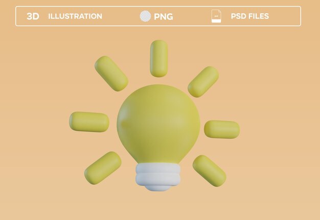Ilustración 3D de la idea de negocio de PSD