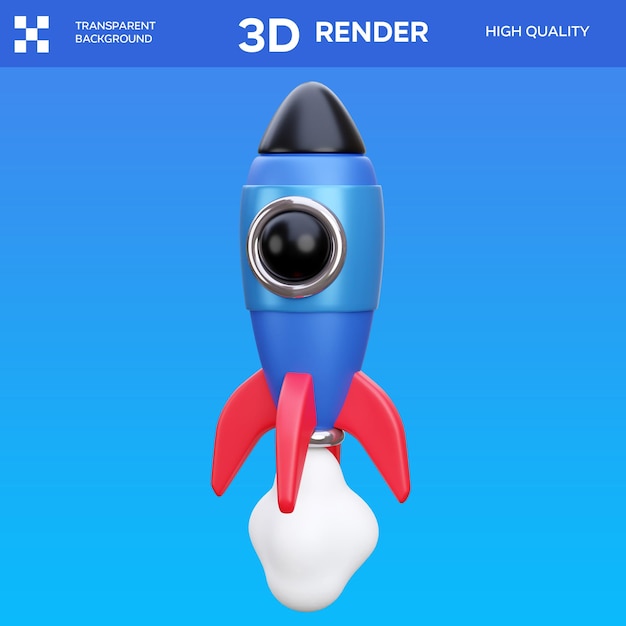 Ilustración 3D de inicio de PSD