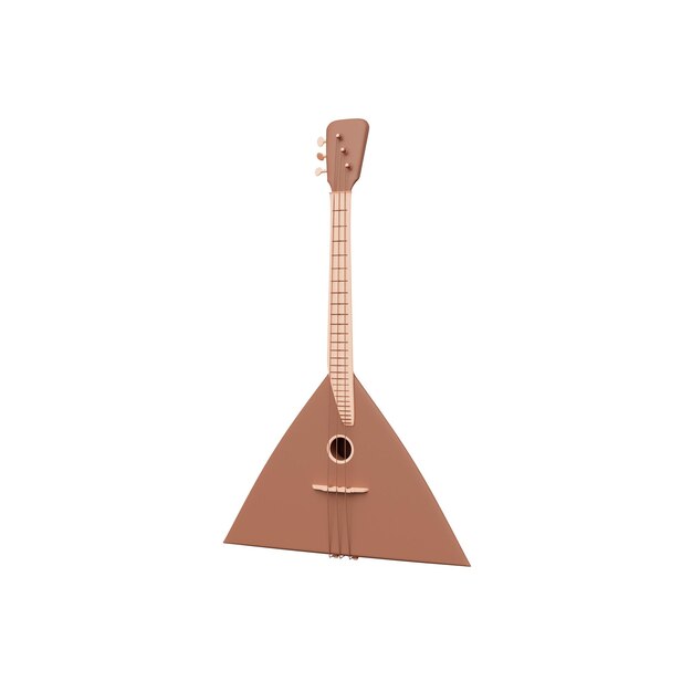 PSD ilustración 3d de instrumentos musicales