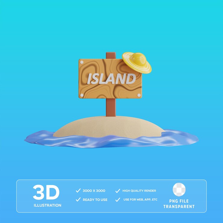 Ilustración 3D de la isla de señales de PSD