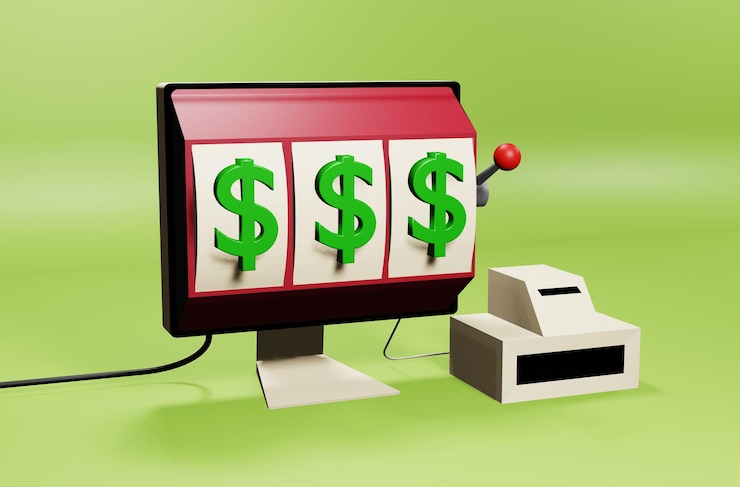 PSD ilustración 3d de juegos de azar y casinos virtuales para tus proyectos.