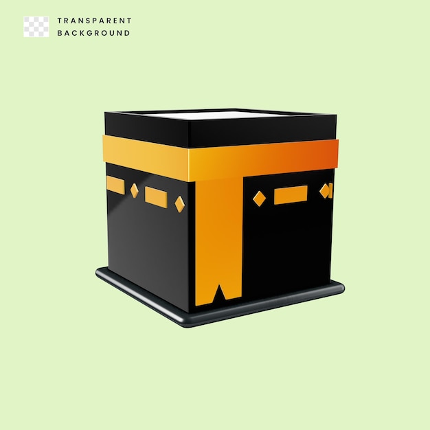 Ilustración 3D de la Kaaba