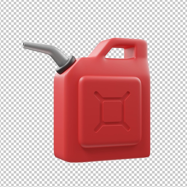 PSD ilustración 3d de lata de combustible