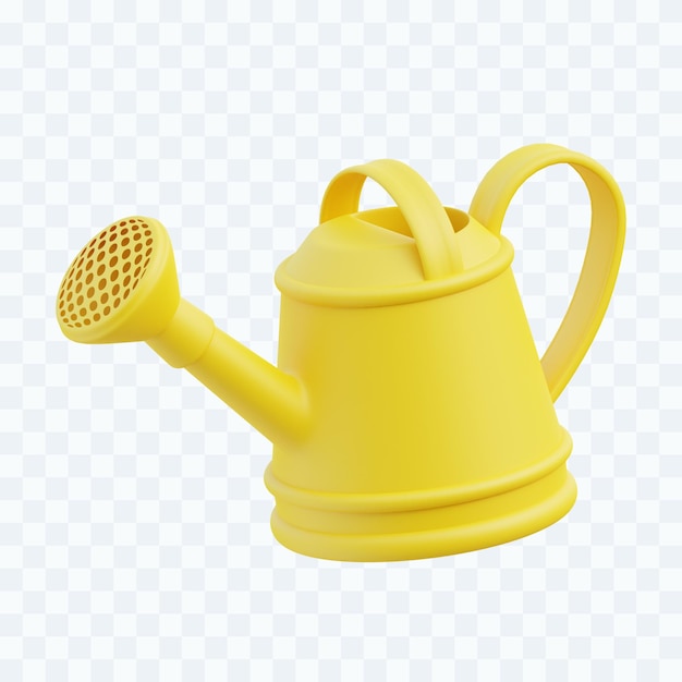 Ilustración 3D de la lata de riego