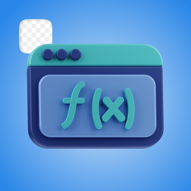 Ilustración 3D del lenguaje de programación funcional