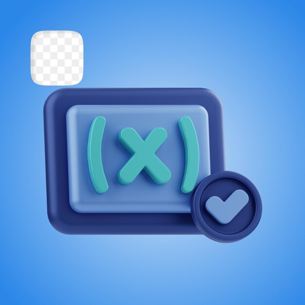 Ilustración 3D del lenguaje de programación de tipo variable