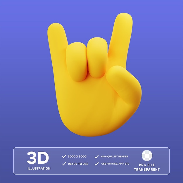 Ilustración 3D del letrero de balanceo de PSD