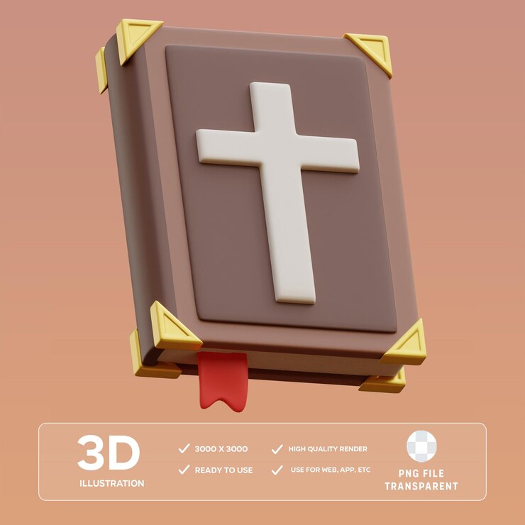 Ilustración 3D del libro Bibble de PSD