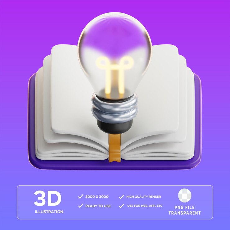 Ilustración 3D del libro PSD