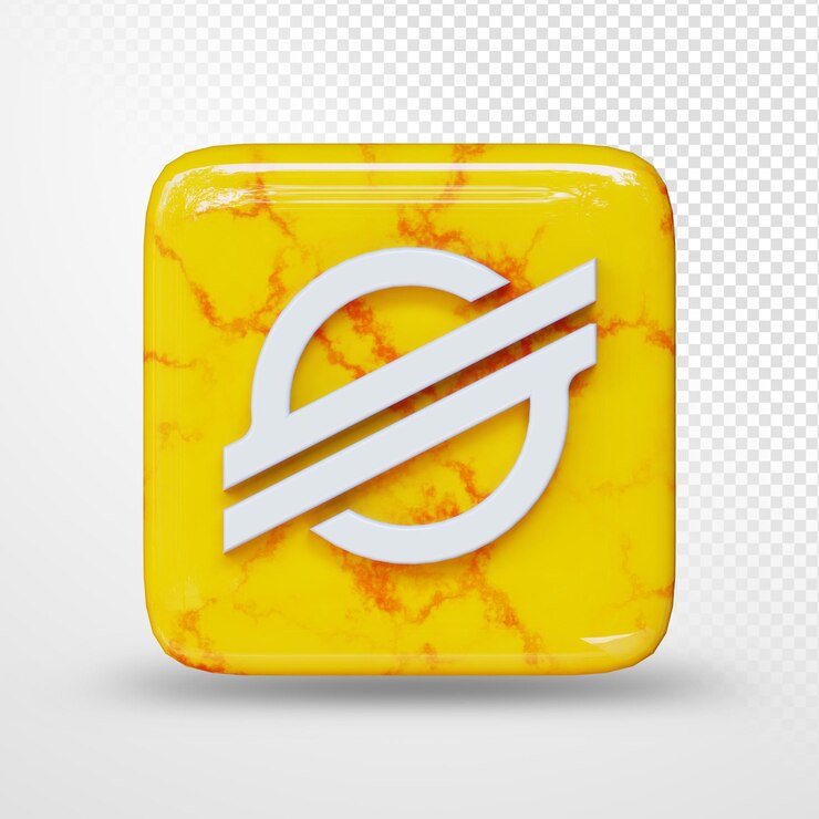 PSD ilustración 3d del logotipo de símbolo de criptomoneda